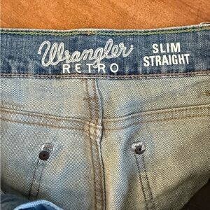 Wrangler Slim Straight Men's Jeans - Light Blue 30X32
